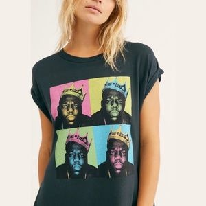 Free People Graphic Tunic in Black